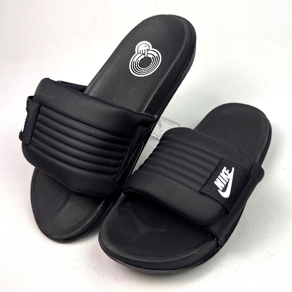 Nike Offcourt Duo Slides Mens Black Padded Adjustable Strap Sandals DC0496-001